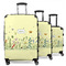 Nature Inspired 3 Piece Luggage Set - 20" Carry On, 24" Medium Checked, 28" Large Checked (Personalized)