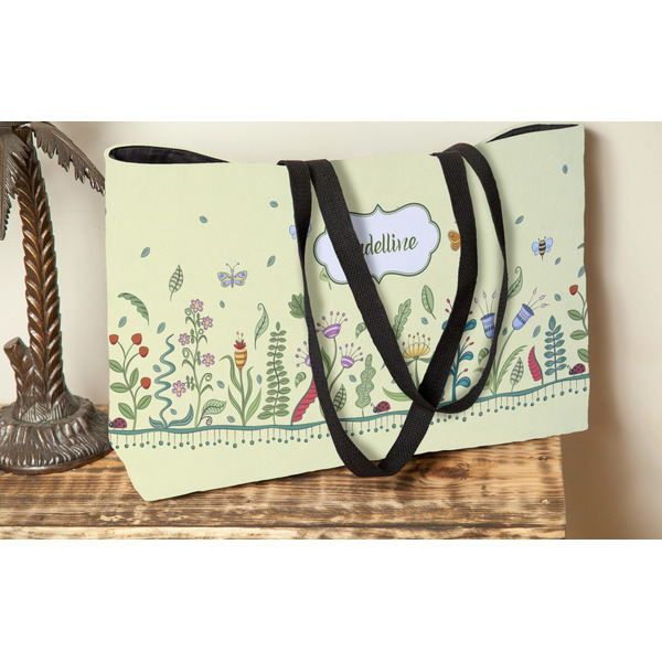 Nature Inspired Tote w/Black Handles - Lifestyle View