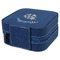Nature Inspired Travel Jewelry Boxes - Leather - Navy Blue - View from Rear