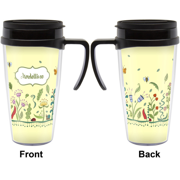 Nature Inspired Travel Mug with Black Handle - Approval