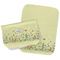 Nature Inspired Two Rectangle Burp Cloths - Open & Folded