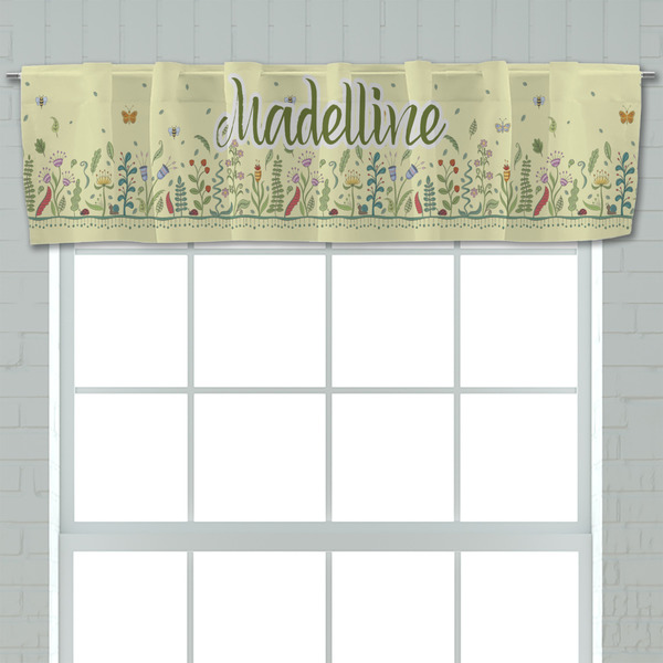 Nature Inspired Valance - Closeup on window