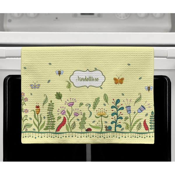 Nature Inspired Waffle Weave Towel - Full Color Print - Lifestyle2 Image