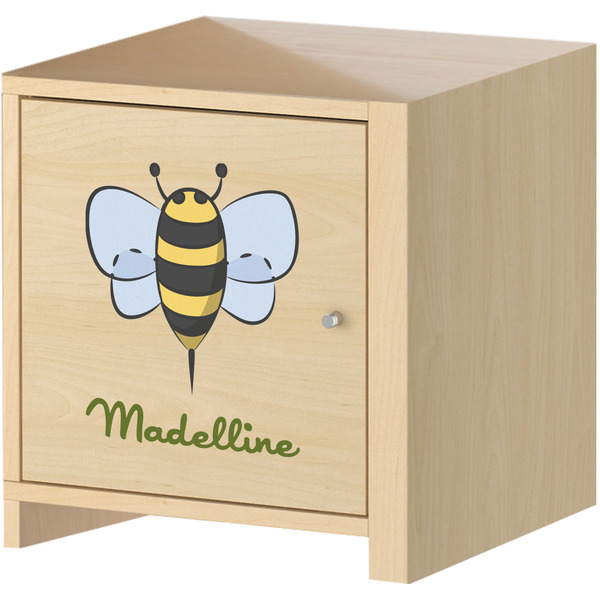 Nature Inspired Wall Graphic on Wooden Cabinet