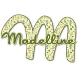 Nature Inspired Name & Initial Decal - Up to 18"x18" (Personalized)