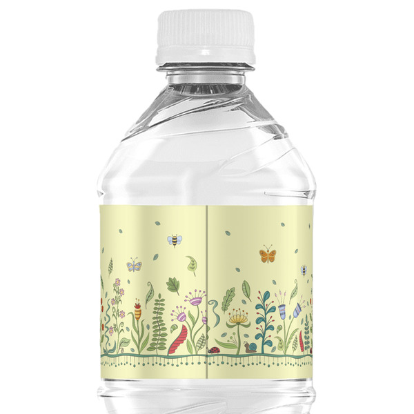 Nature Inspired Water Bottle Label - Back View