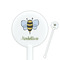 Nature Inspired 5.5" Round Plastic Stir Sticks - White - Single Sided (Personalized)