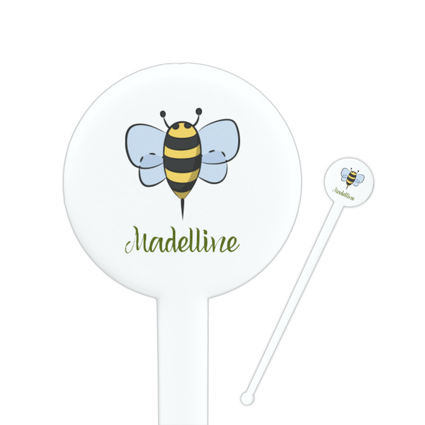 Custom Nature Inspired Round Plastic Stir Sticks (Personalized)