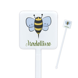 Nature Inspired Square Plastic Stir Sticks (Personalized)