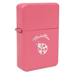 Nature Inspired Windproof Lighter - Pink - Single Sided & Lid Engraved (Personalized)