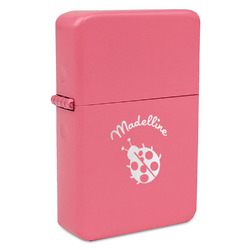 Nature Inspired Windproof Lighter - Pink - Single Sided (Personalized)