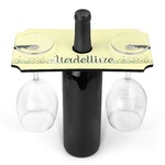 Nature Inspired Wine Bottle & Glass Holder (Personalized)