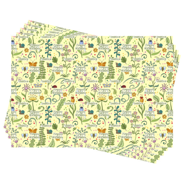 Nature Inspired Wrapping Paper - Front & Back - Sheets Approval