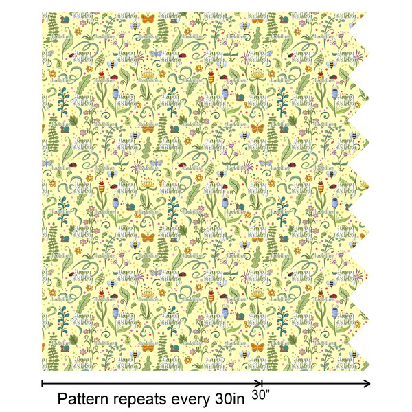 Nature Inspired Wrapping Paper Roll - Matte - Partial Roll