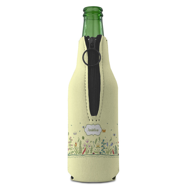 Nature Inspired Zipper Bottle Cooler - BACK (bottle)