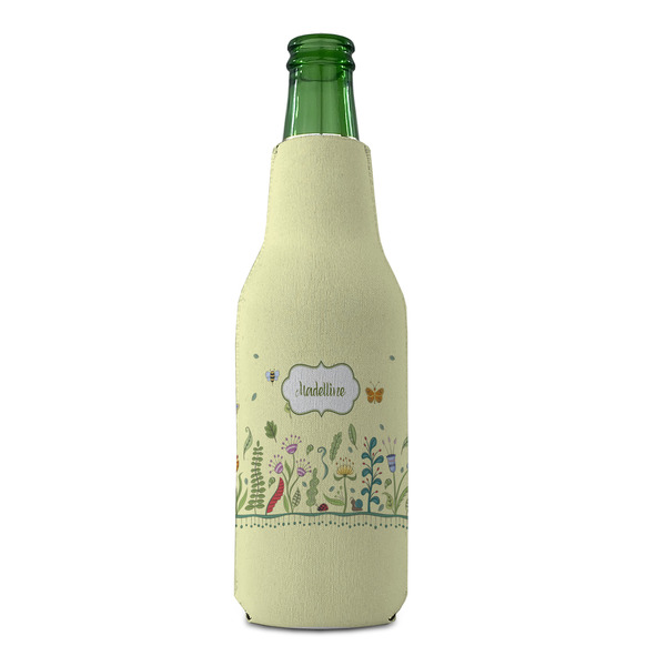 Nature Inspired Zipper Bottle Cooler - FRONT (bottle)