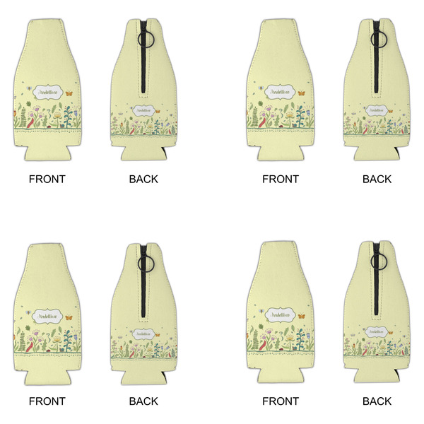 Nature Inspired Zipper Bottle Cooler - Set of 4 - APPROVAL