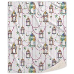 Hanging Lanterns Sherpa Throw Blanket