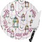 Hanging Lanterns Round Glass Cutting Board - Small