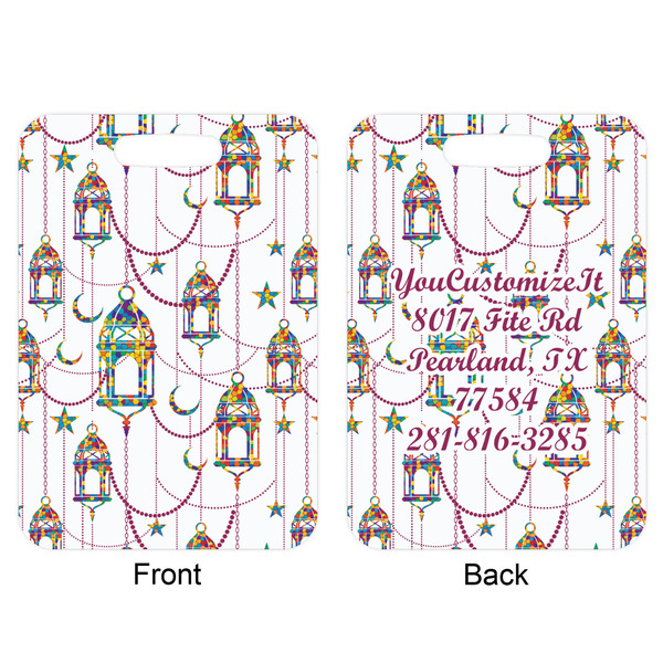 Arabian Lamps Aluminum Luggage Tag (Front + Back)