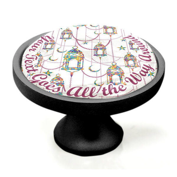 Arabian Lamps Black Custom Cabinet Knob (Side)