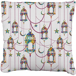 Hanging Lanterns Faux-Linen Throw Pillow 18"