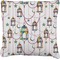 Hanging Lanterns Faux-Linen Throw Pillow 26"