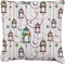 Hanging Lanterns Faux-Linen Throw Pillow