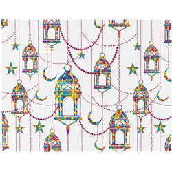 Hanging Lanterns Woven Fabric Placemat - Twill