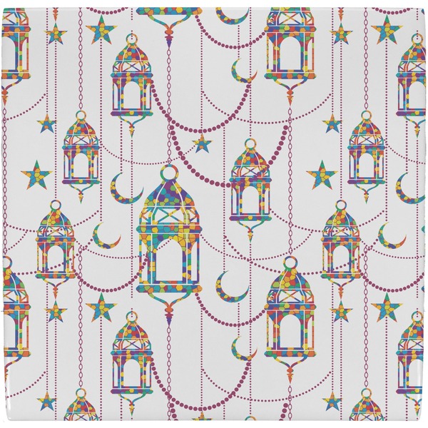 Custom Hanging Lanterns Ceramic Tile Hot Pad