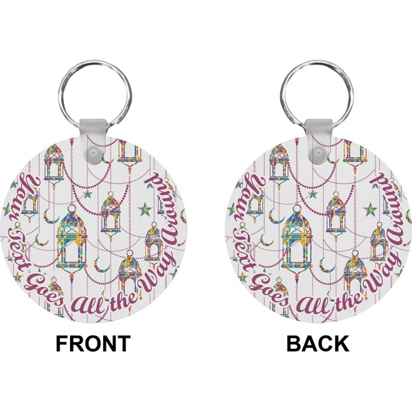Arabian Lamps Circle Keychain (Front + Back)