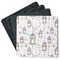 Hanging Lanterns Square Rubber Backed Coasters - Set of 4