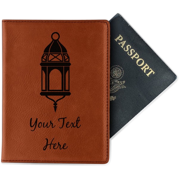 Custom Hanging Lanterns Passport Holder - Faux Leather - Double Sided