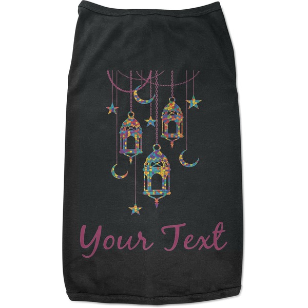 Custom Hanging Lanterns Black Pet Shirt - S