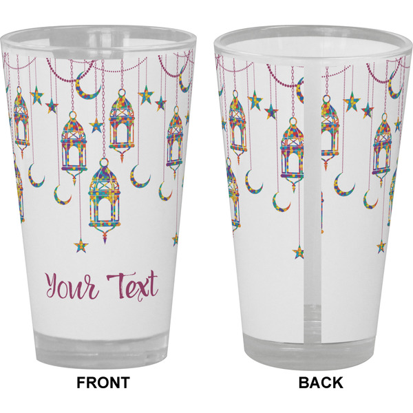 Hanging Lanterns Pint Glass - Full Color - Front & Back Views