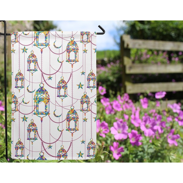 Arabian Lamps Garden Flag - Outside In Flowers