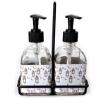 Hanging Lanterns Glass Soap & Lotion Bottle Set