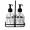 Hanging Lanterns Glass Soap & Lotion Bottle Set