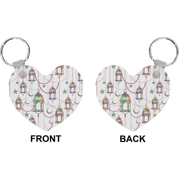 Arabian Lamps Heart Keychain (Front + Back)
