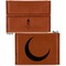 Arabian Lamps Leather Business Card Holder - Front Back