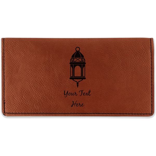 Custom Hanging Lanterns Leatherette Checkbook Holder