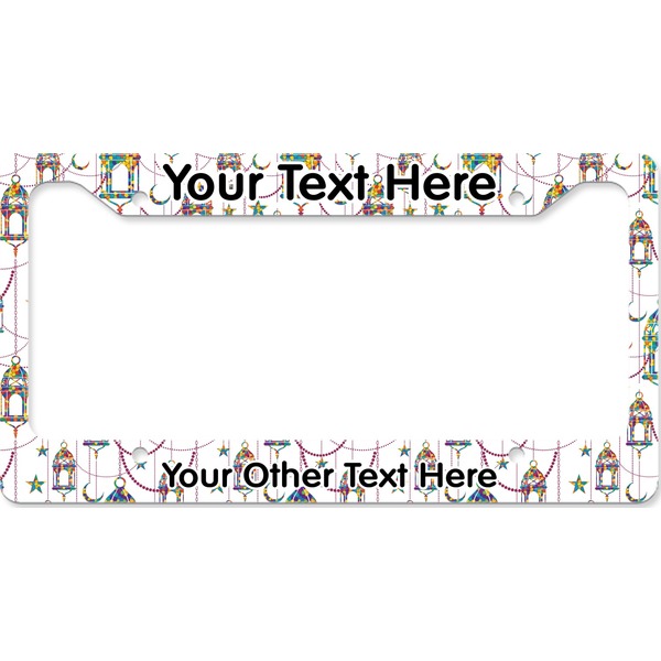Custom Hanging Lanterns License Plate Frame - Style B