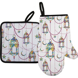 Hanging Lanterns Oven Mitt & Pot Holder Set