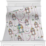 Hanging Lanterns Minky Blanket - Toddler / Throw - 60"x50" - Double Sided