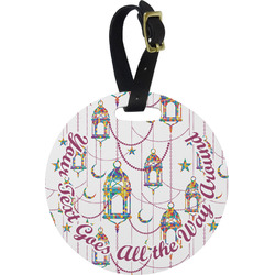 Hanging Lanterns Plastic Luggage Tag - Round