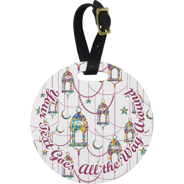 Custom Hanging Lanterns Plastic Luggage Tag - Round