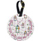 Hanging Lanterns Plastic Luggage Tag - Round