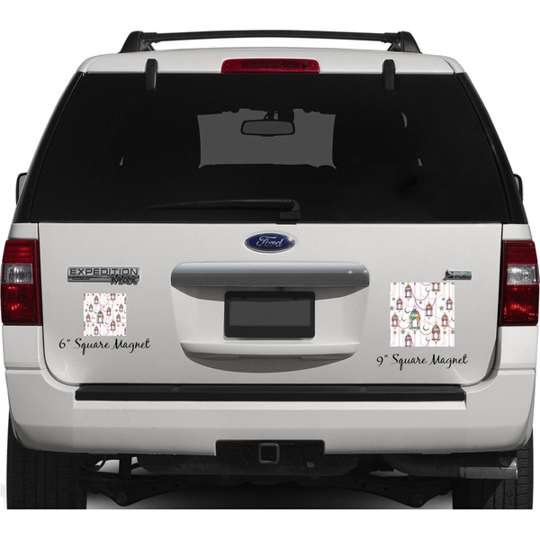Arabian Lamps Personalized Square Car Magnets on Ford Explorer