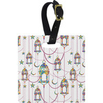 Hanging Lanterns Plastic Luggage Tag - Square