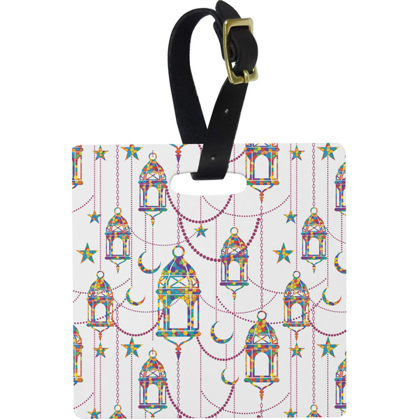 Custom Hanging Lanterns Plastic Luggage Tag - Square